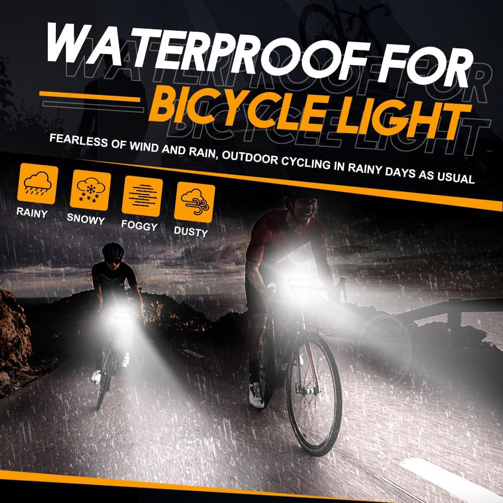 eYotto 3 in 1 Solar Bike Light, Rechargeable 10 LED Bike HeadLight, Solar Bike Light with Speaker, Bicycle Light with Alerting, Bike Spotlight