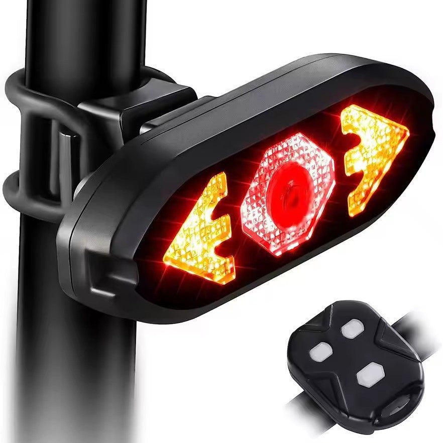 Eyotto 32 LED Bike Turning Signal Light with Remote, Bicycle Lighting Bike Taillight Rechargeable Light for Handlebars Seat Posts Backpacks Scooters Ebike