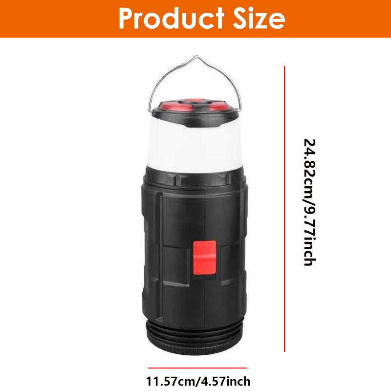 Eyotto 2 in 1 Camping Light with Tool Box, 4 Modes Outdoor Camping Lantern, Built-in Tool Box for Emergency for Camping Fishing Hiking Outdoor Activities