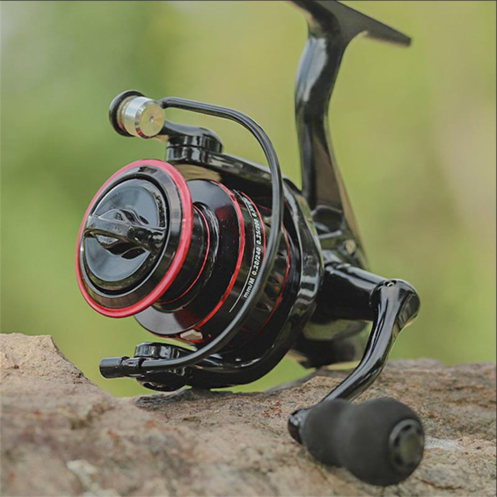 Eyotto Metal Fishing Reel, 5.2:1 Speed 18lb Uploading Force Outdoor Fishing Gear Spinning Reel