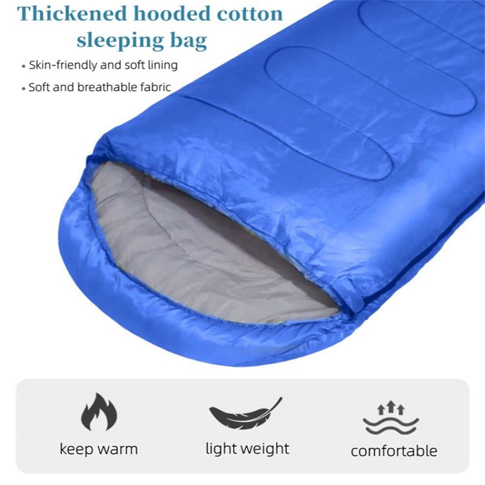 eYotto 83" Sleeping Bag, Camping Waterproof Lightweight Sleeping Bag for Adult, Camping Gear Equipment for Travel Camping Picnic Climbing (Navy Blue, 41℉- 68 ℉)