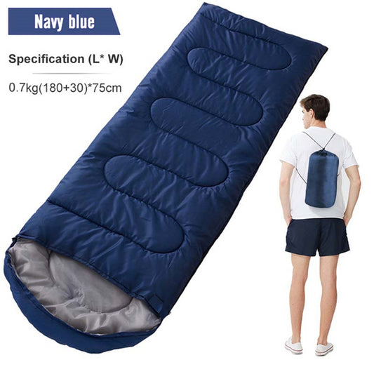 eYotto 83" Sleeping Bag, Camping Waterproof Lightweight Sleeping Bag for Adult, Camping Gear Equipment for Travel Camping Picnic Climbing (Navy Blue, 41℉- 68 ℉)
