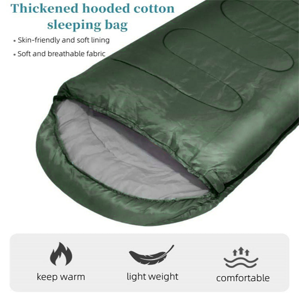 eYotto 83" Sleeping Bag, Camping Waterproof Lightweight Sleeping Bag for Adult, Camping Gear Equipment for Travel Camping Picnic Climbing (Deep Green, 41℉- 68 ℉)