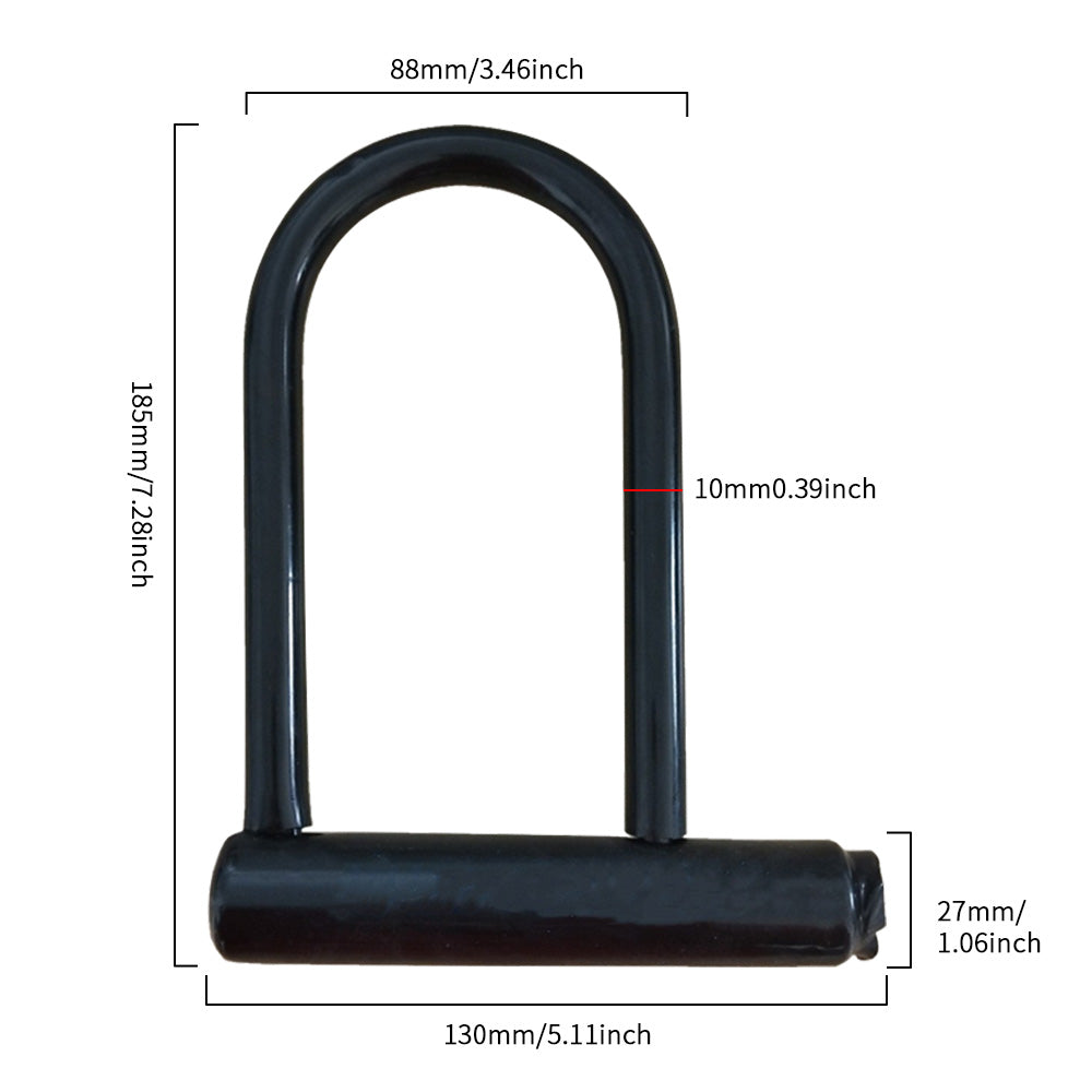 eYotto 2 Pack U-Lock Bike Lock Set, Heavy Duty U Shaped Bicycle Locks, Security Anti-Theft Mountain Bike Locks with Keys