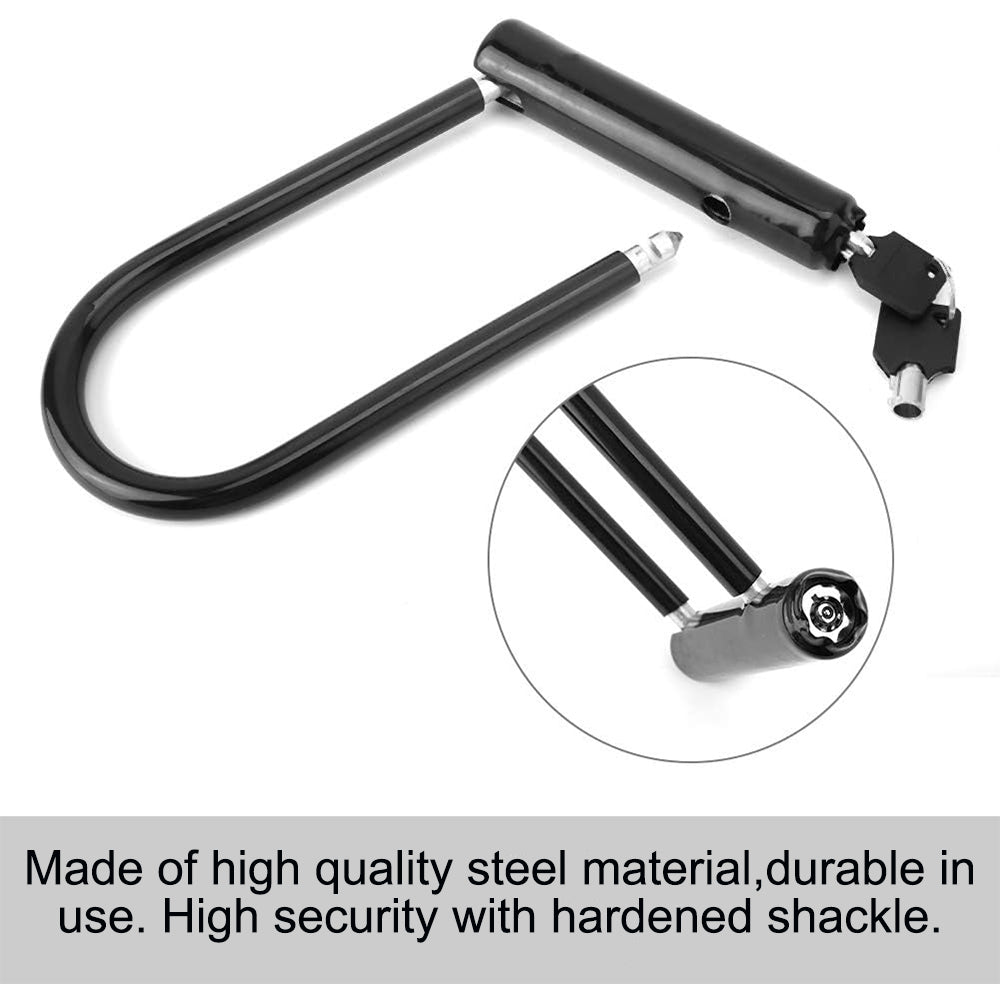 eYotto 2 Pack U-Lock Bike Lock Set, Heavy Duty U Shaped Bicycle Locks, Security Anti-Theft Mountain Bike Locks with Keys