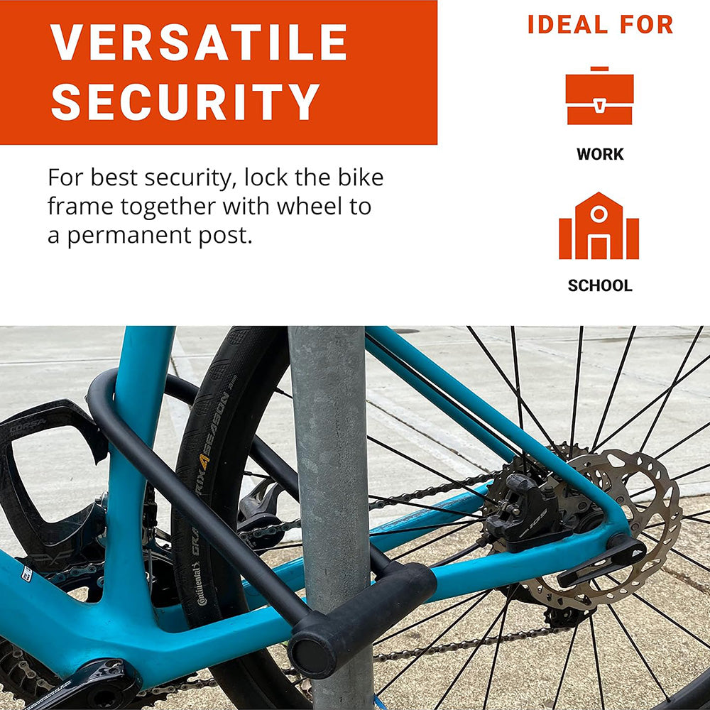 eYotto 2 Pack U-Lock Bike Lock Set, Heavy Duty U Shaped Bicycle Locks, Security Anti-Theft Mountain Bike Locks with Keys