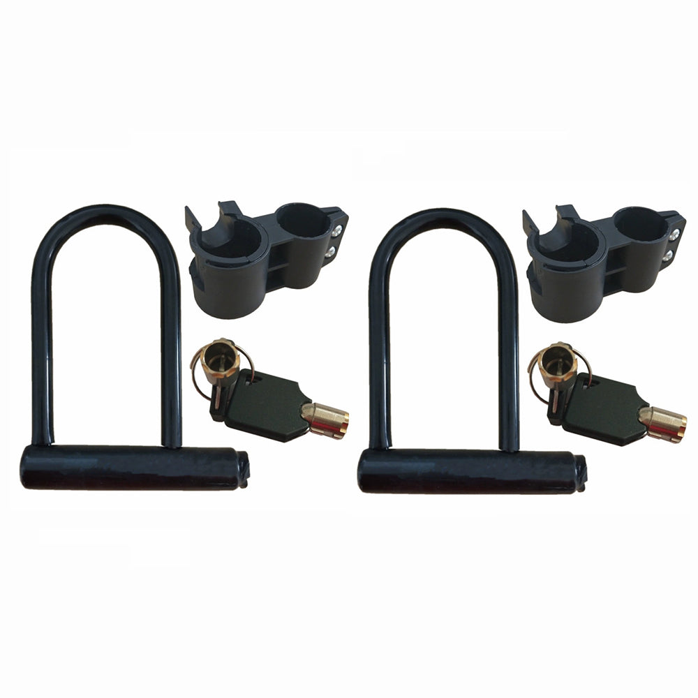 eYotto 2 Pack U-Lock Bike Lock Set, Heavy Duty U Shaped Bicycle Locks, Security Anti-Theft Mountain Bike Locks with Keys