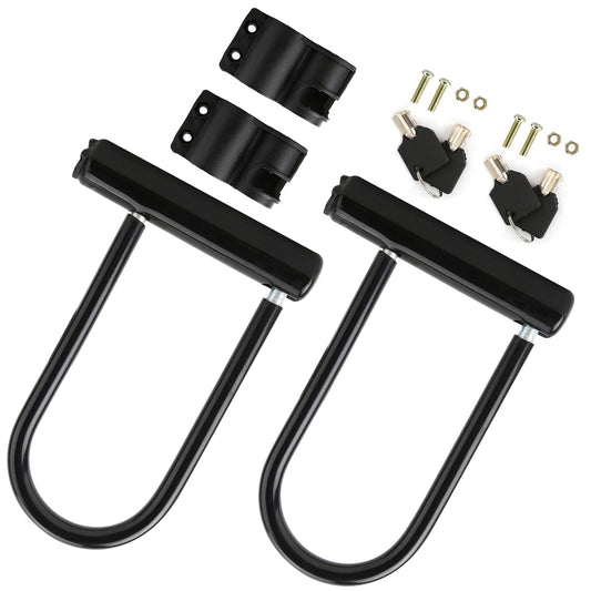 eYotto 2 Pack U-Lock Bike Lock Set, Heavy Duty U Shaped Bicycle Locks, Security Anti-Theft Mountain Bike Locks with Keys