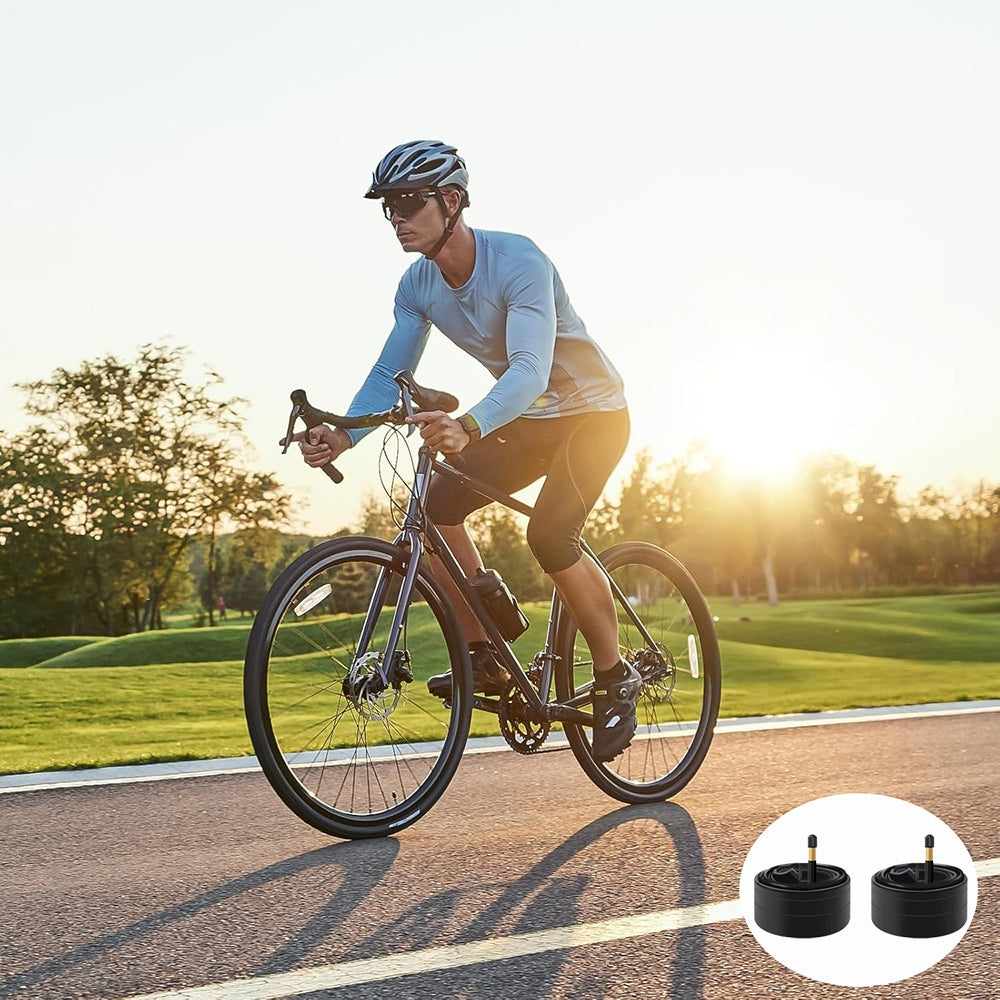 eYotto 2 Pack Bike Tires,700c x 35-43c, Black, Bicycle Replacement Tires, Butyl Rubber