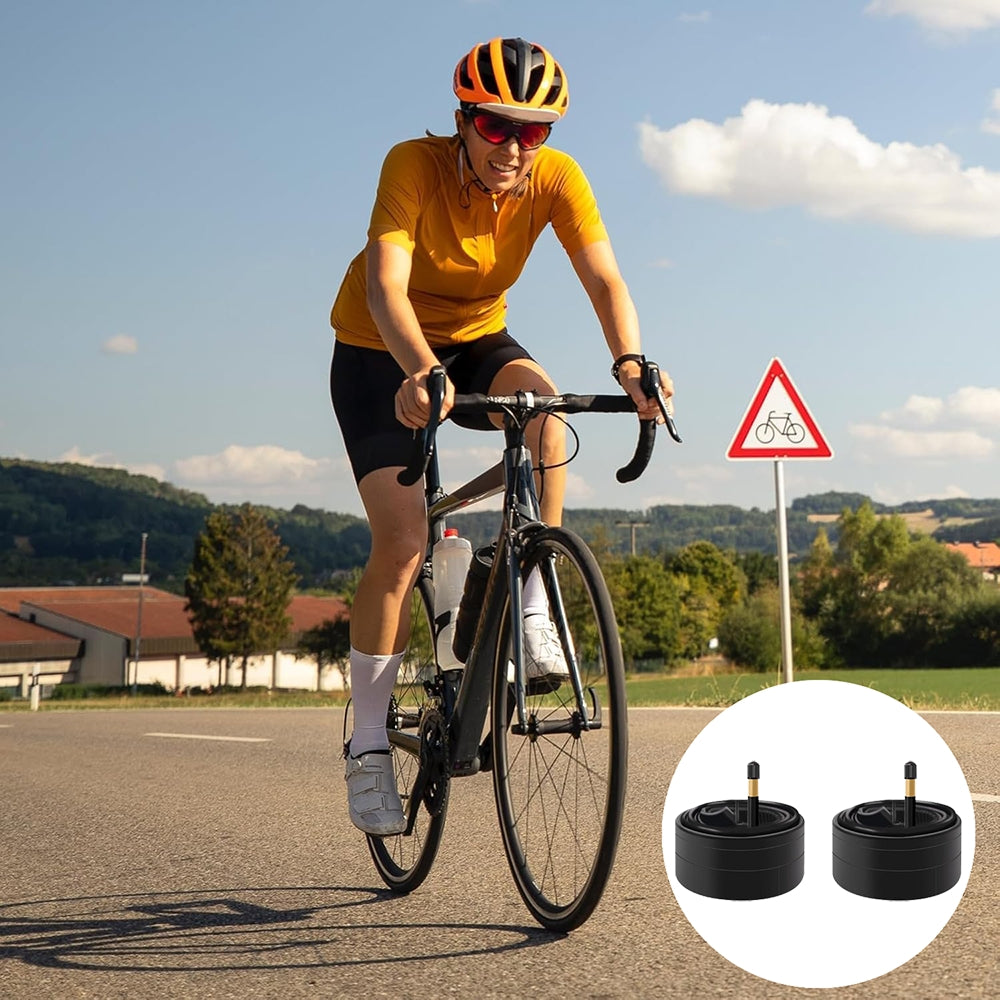 eYotto 2 Pack Bike Tires,700c x 35-43c, Black, Bicycle Replacement Tires, Butyl Rubber