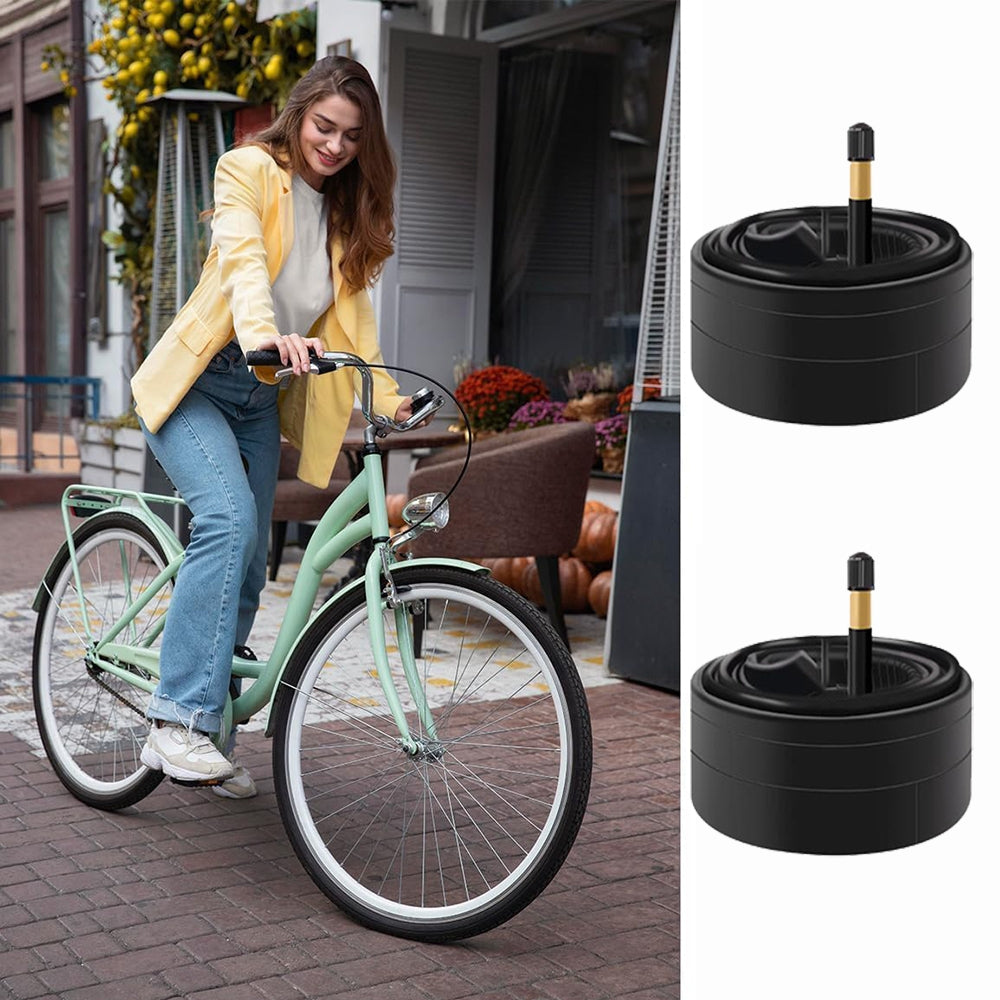 eYotto 2 Pack Bike Tires,700c x 35-43c, Black, Bicycle Replacement Tires, Butyl Rubber