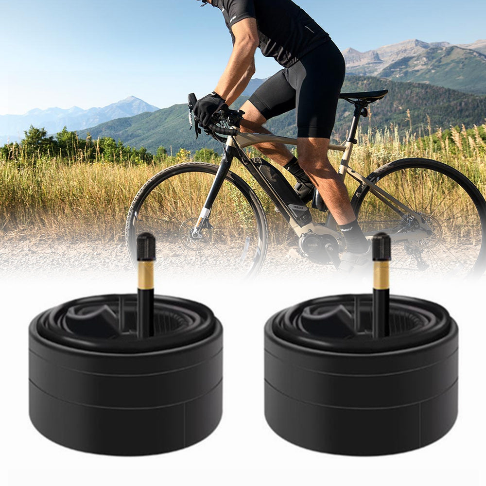 eYotto 2 Pack Bike Tires,700c x 35-43c, Black, Bicycle Replacement Tires, Butyl Rubber