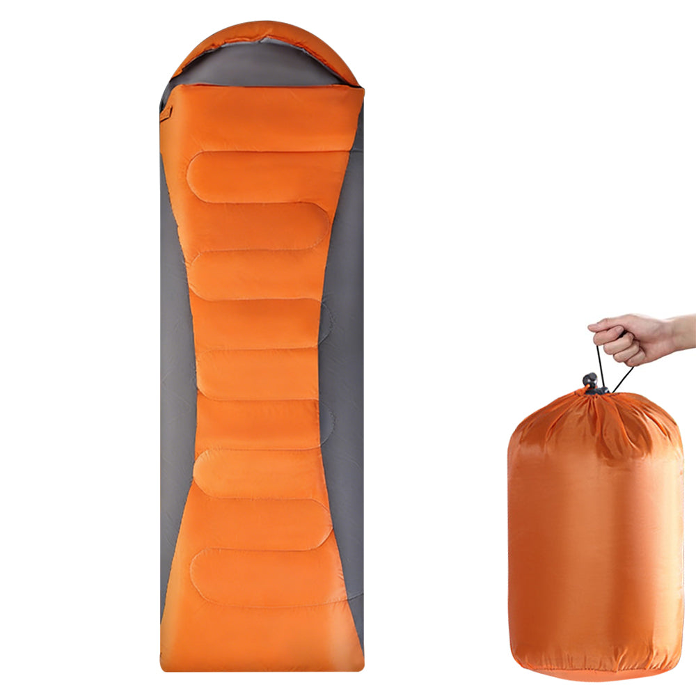 Eyotto 83" Sleeping Bag with Storage Bag, Camping Waterproof Sleeping Bag for Adult, Camping Gear Equipment for Travel Hiking Picnic Climbing, Orange