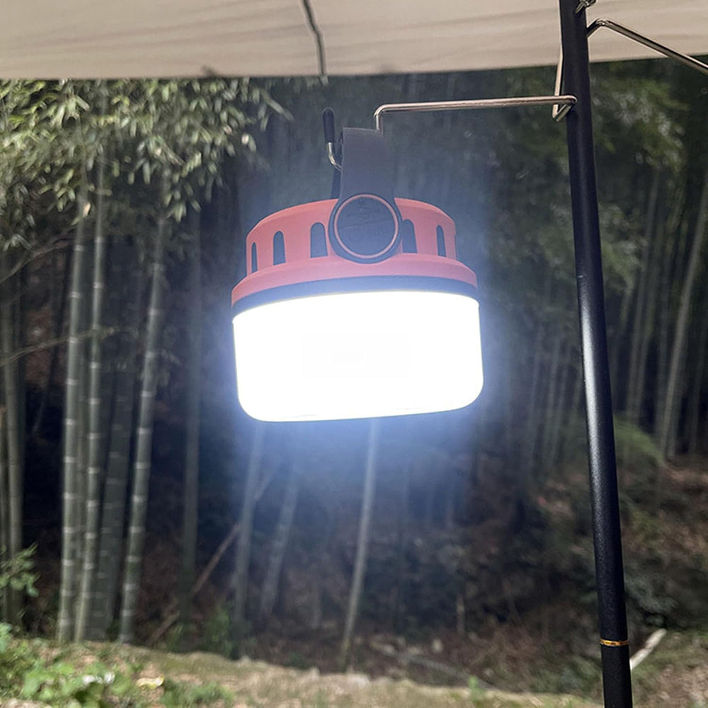 eYotto Solar LED Camping Light, 2400mAh Rechargeable Camping Lantern with Flashlight, Portable Solar Outdoor Tent Light Flashlight with Hook for Outdoor Activities Hiking Picnic Climbing Fishing