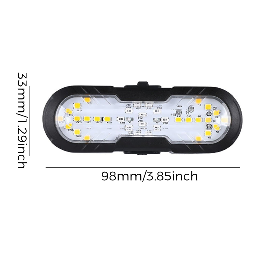 Eyotto 30 LED Bike Tail Light, 1200mAh Rechargeable Turning Signal Light with Remote, Bicycle LED Tail Lighting with Strap, Wireless Bike Light