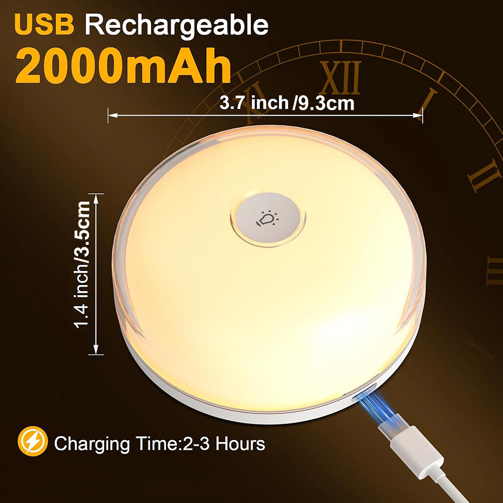 Eyotto 2pcs Wireless Shower Lights, 2000mAh Rechargeable Motion Sensor Night Lighting with RGB, LED Waterproof Party Lights for Ceiling Light Night Light Shower Light Bathroom Closet