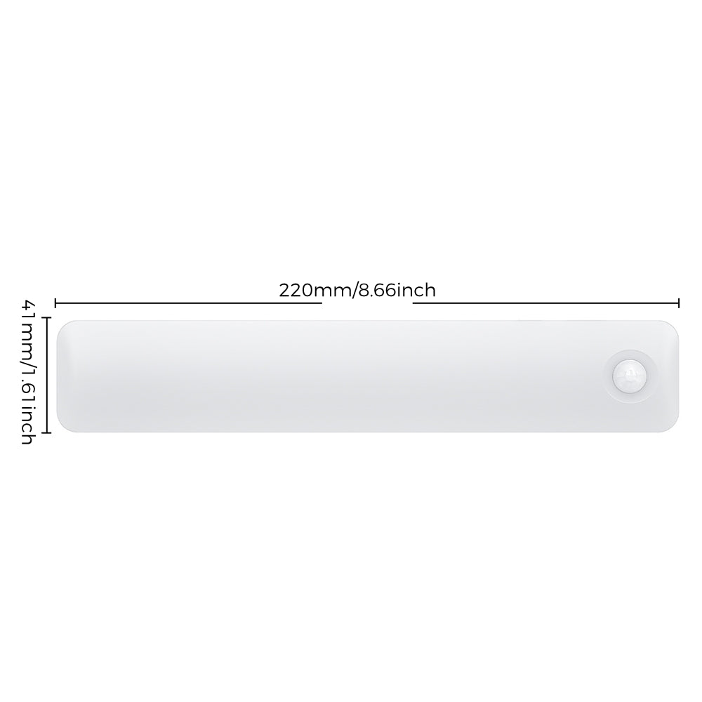 Eyotto 3pcs Wireless Under-Cabinet Lights with Power Station, Motion Sensor Closet Light with 3 Lighting Color, Rechargeable LED Closet Lights with Remote for Stair Kitchen Closet, 3 Packs