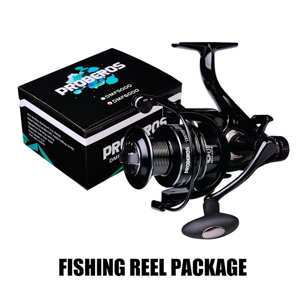 Eyotto One-handed Reel All Metal Double Cup Fishing Ree, Double Brake Fishing Line Reel Fishing Accessories