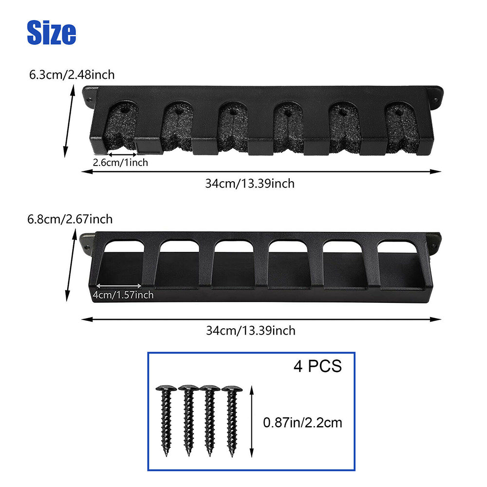 eYotto Fishing Rod Rack Vertical Holder Horizontal Wall Mount Boat Pole Stand Storages