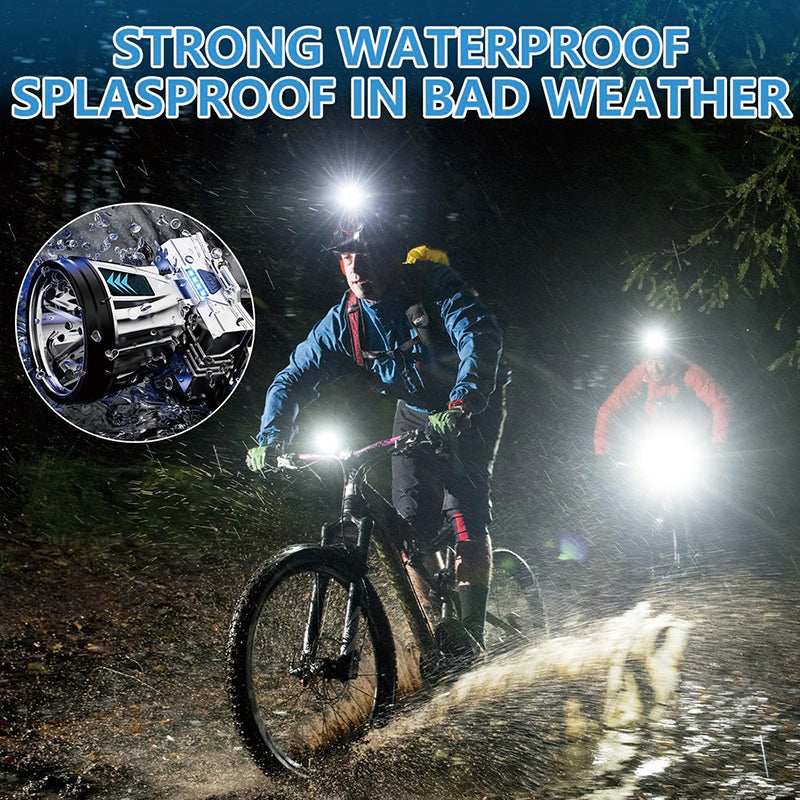 Eyotto LED Headlamp, 1200mAh Super Bright Search Light Rechargeable Headlamp 2500LM Adjustable Head Lamp Super Spotlight for Carve Climbing Fishing Running Jogging