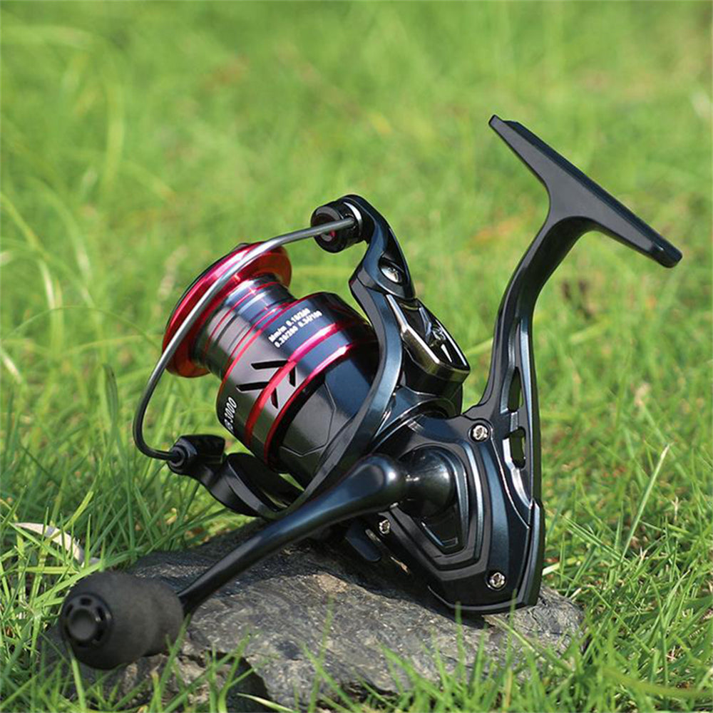 Eyotto Metal Fishing Reel, 5.2:1 Speed 18lb Uploading Force Outdoor Fishing Gear Spinning Reel